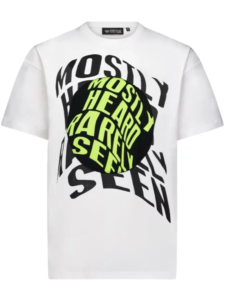 Tricou Mostly Heard Rarely Seen cu imagine alb