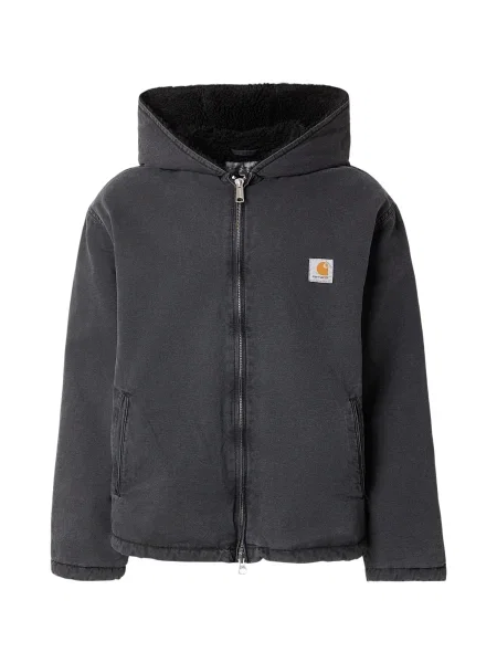 Carhartt WIP Geacă de primăvară-toamnă Mitch denim negru