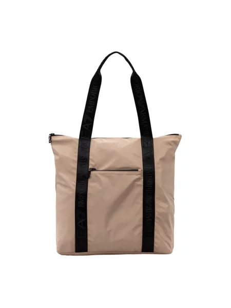 Emporio Armani torebka shopper beżowa