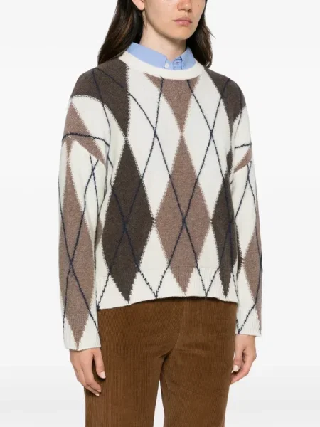 Pulover Majestic Filatures cu model argyle