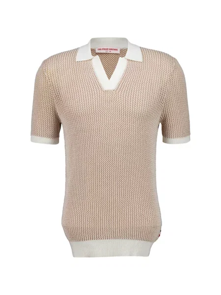Tricou polo Orlebar Brown maro