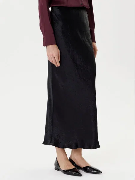 Marella Fustă midi Pomez negru