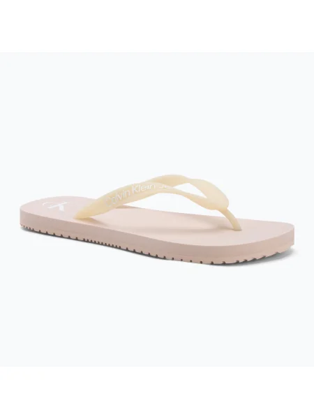 Calvin Klein női flip flop Strandszandál átlátszó Tpu suttogó rózsaszín/világos fehér. Méret: 37 EU fehér