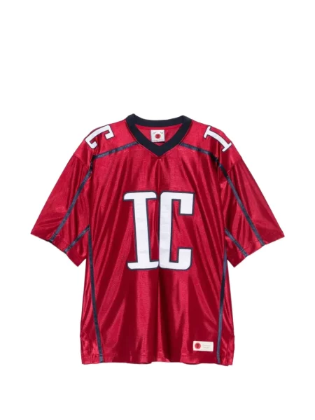 Fotbal tricou Icecream cu decolteu în V cu autograf roșu