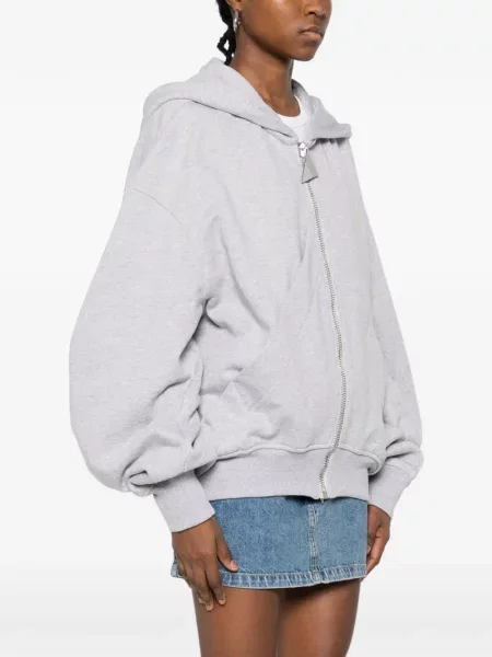 Hanorac cu glugă The Attico gri