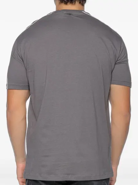 Ριγέ μπλούζα Armani Exchange με σχέδιο γκρι