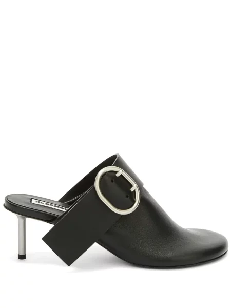Papuci tip mules Jil Sander negru
