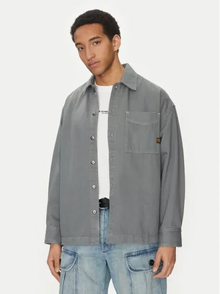 G-Star Raw Koszula Boxy Fit szary