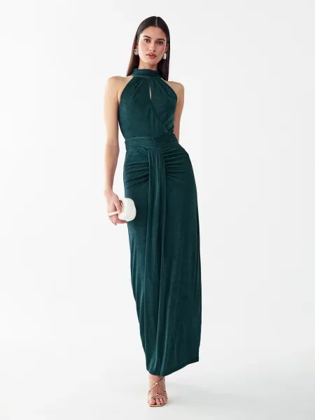 BWLDR Rochie Cherise închis verde
