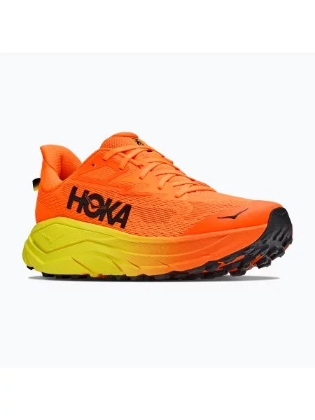 Încălțăminte de alergare pentru bărbați HOKA Challenger 8 Wide neon tangerine/hoka citrus