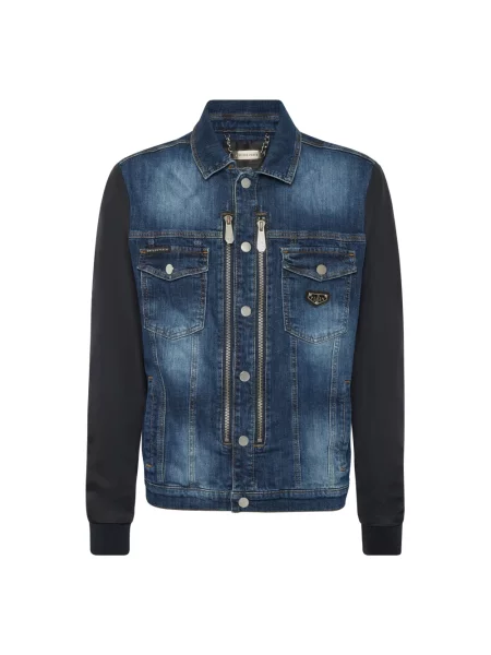 Kurtka jeansowa Philipp Plein niebieska