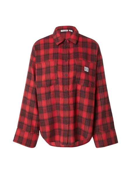 Noisy may Bluză roșu intens negru