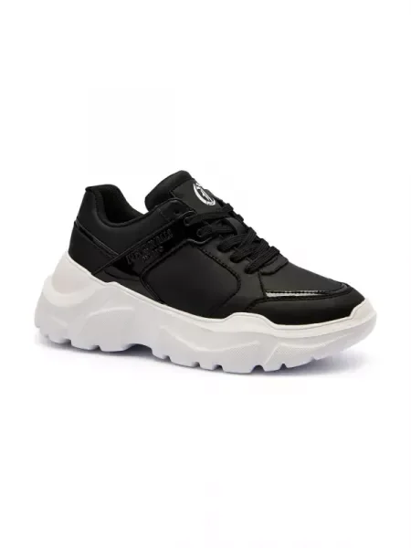 Just Cavalli De piele sneakers negru