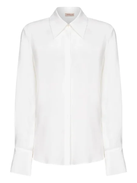 Długa kołnierzykowy koszula Blanca Vita biała