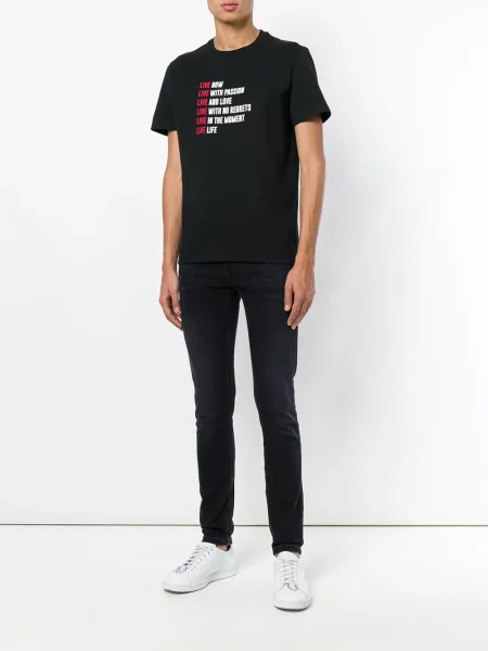 Tricou Neil Barrett cu imagine negru