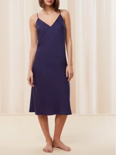 Triumph Нічна сорочка Silky Sensuality Regular Fit cиній