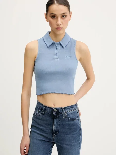 Топ Tommy Jeans синьо