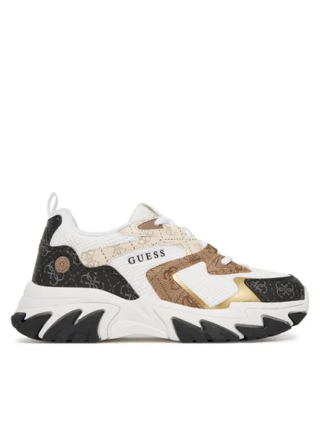 Sneakerși Guess alb