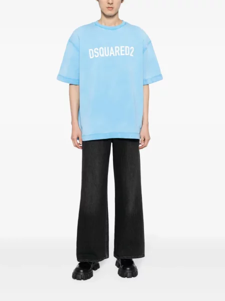 Raštuotas trumpas džemperis Dsquared2 mėlyna
