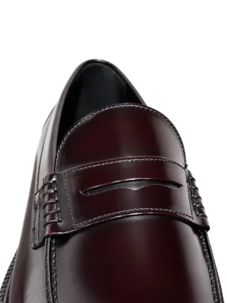 Pantofi loafer Poche Paris din piele maro