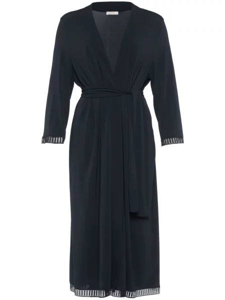 Халат Eres с дантела синьо