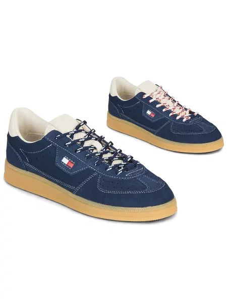 Tommy Jeans MU THE GREENWICH EDGE SUEDE superge semišaste modra