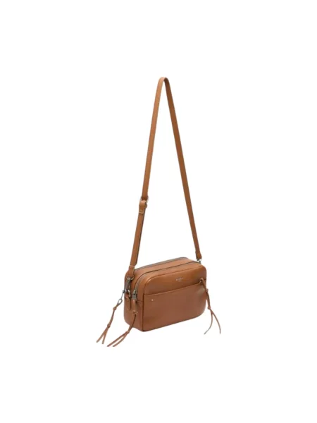 Torebka crossbody Pepe Jeans skórzana brązowa