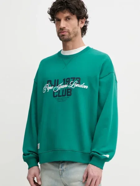 Суитчър Pepe Jeans с апликация зелено