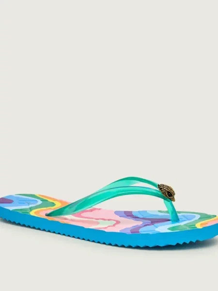 Șlapi Kurt Geiger verde