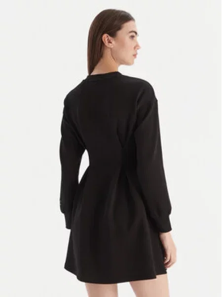 Armani Exchange Pletena obleka črna