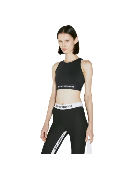 Krótki top Rabanne czarny