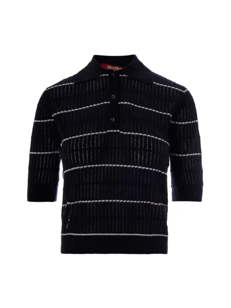 Sweter Max Mara Studio wełniany niebieski