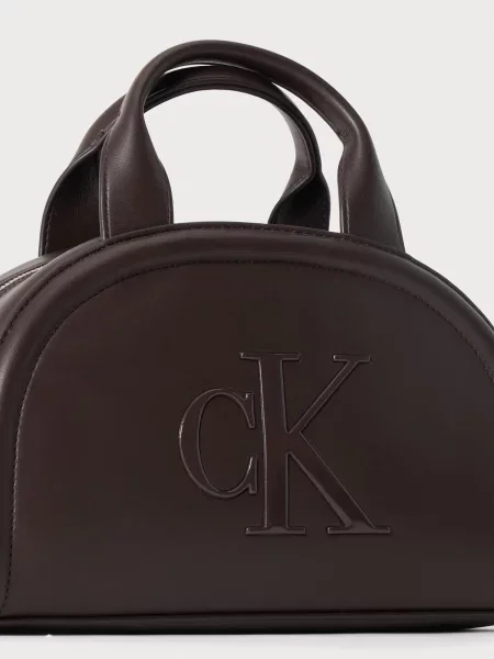 Calvin Klein crossbody kabelka dámska z imitácie kože hnedá