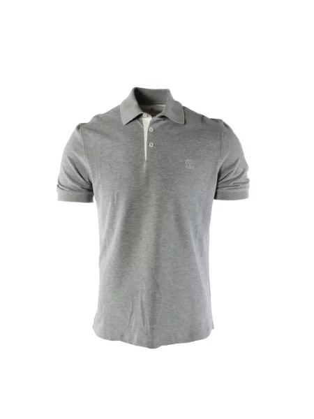 Koszulka polo Brunello Cucinelli szara