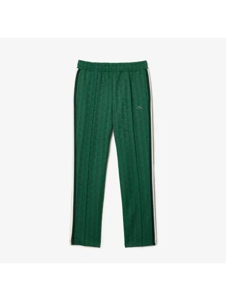 Lacoste Spodnie Dresowe Monogram zielone