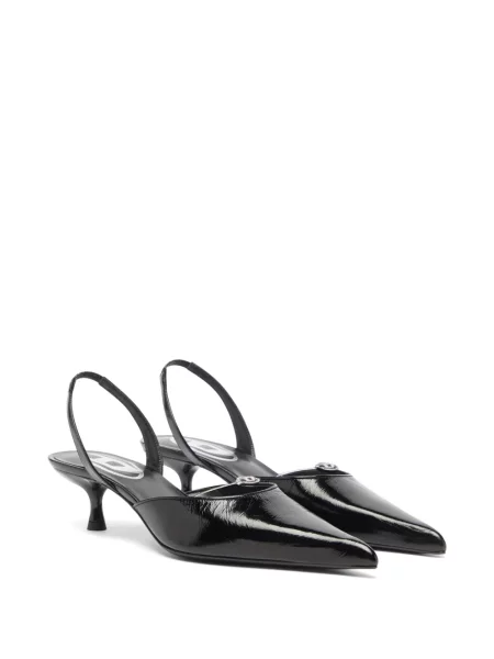 Pantofi cu toc Diesel slingback negru