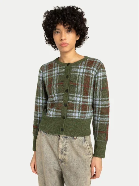 Element Cardigan Plaid Cardigan W verde