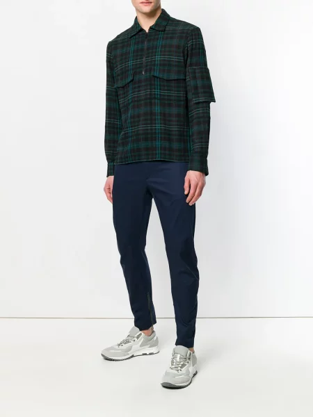 Pantaloni Lanvin cu volane albastru