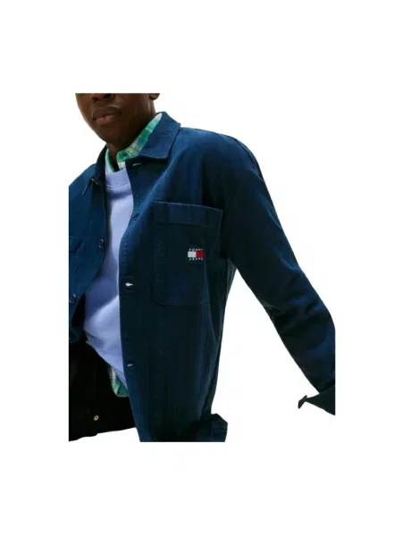 Koszula Tommy Hilfiger w jodełkę niebieska