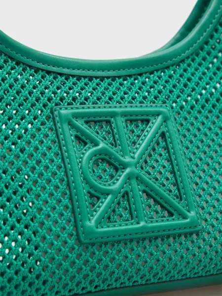 Сумка Calvin Klein с сеткой зеленая