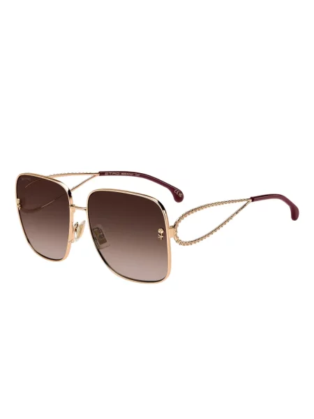 Ochelari de soare Etro cu model paisley auriu