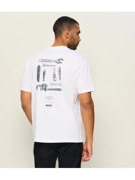 BOSS ORANGE Tricou Te_Tools alb
