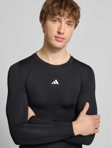 T-shirt adidas TECHFIT Compression Training Long Sleeve Long-Sleeve Top Black/ A Charcoal M czarna