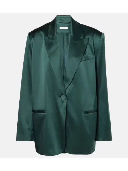 Sacou The Sei din satin verde