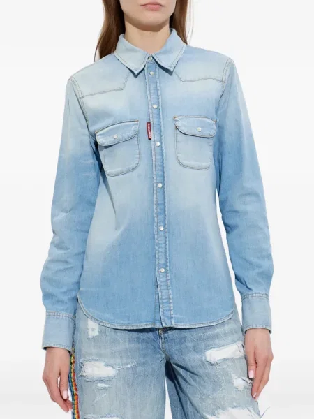Cămașă Dsquared2 cowboy albastru