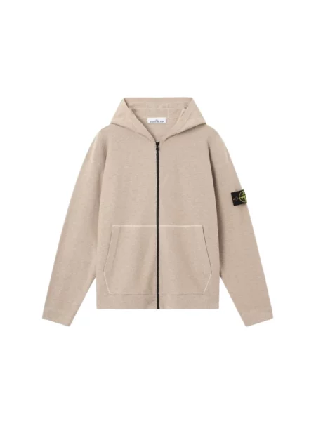 Bluza z kapturem Stone Island z kapturem z kamieniami beżowa