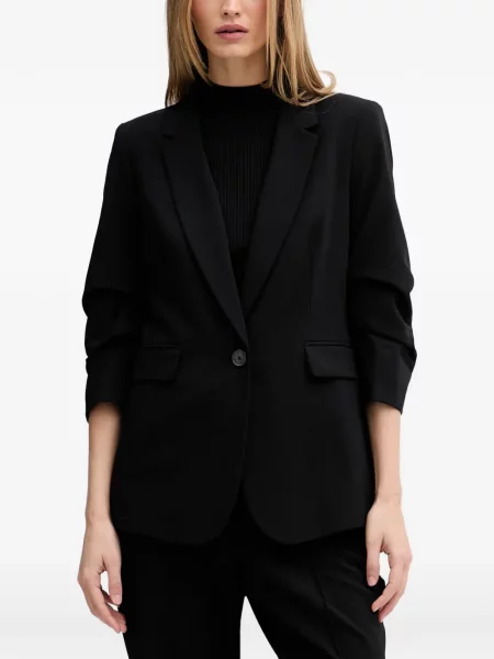 Sacou Dkny cu volane negru