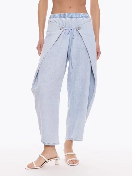 Nohavice denim modrá
