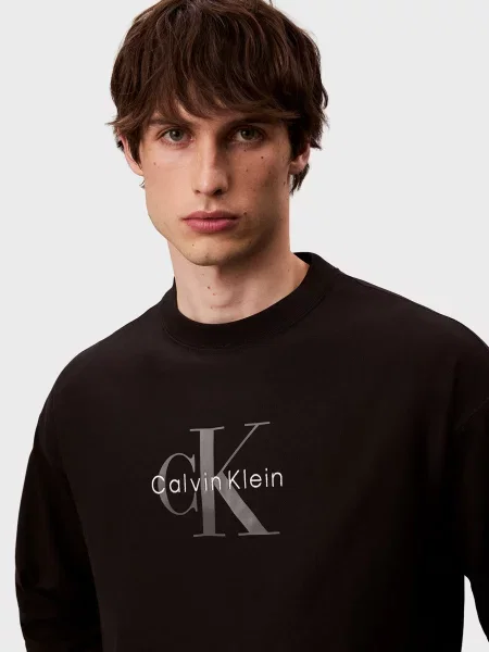 Махровый свитшот Calvin Klein Jeans черный