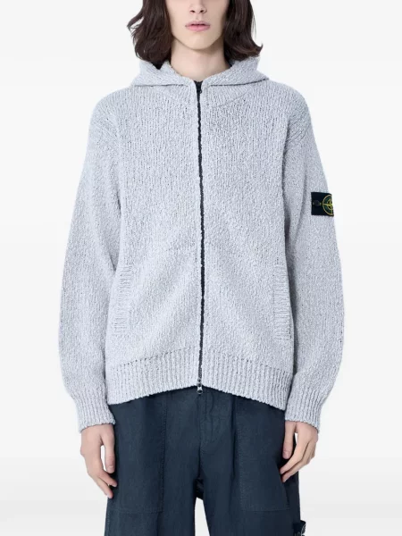 Majica s kapuljačom Stone Island kamenje siva